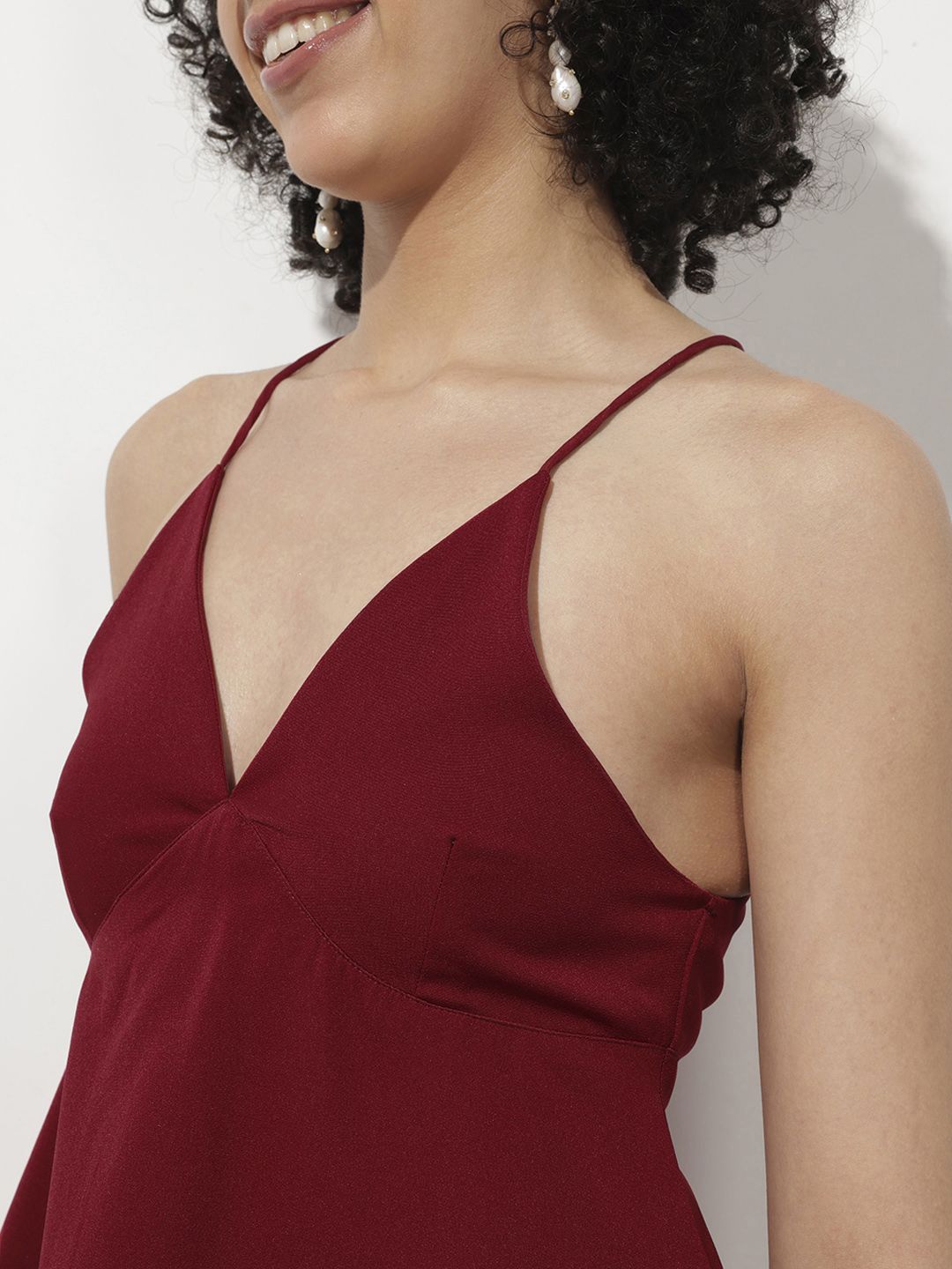 DressBerry Holiday Essentials Halter High-Tie A-Line Top