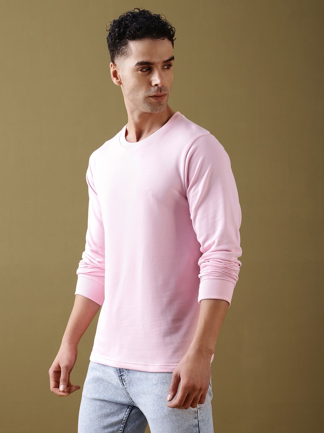 DILLINGER Men Solid Ultra Soft Drapey Cotton T-Shirt