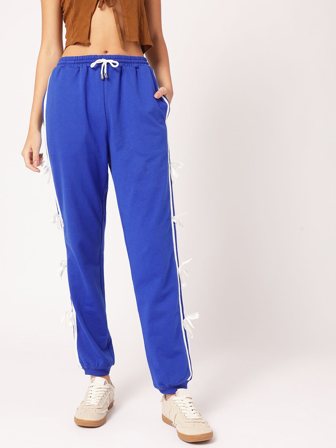 DressBerry Women Nomadic Knits Bow Trims Joggers