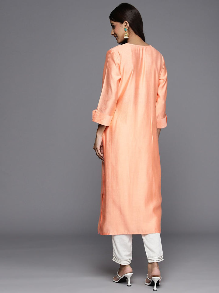 Indo Era Women Striped Liva Kurta