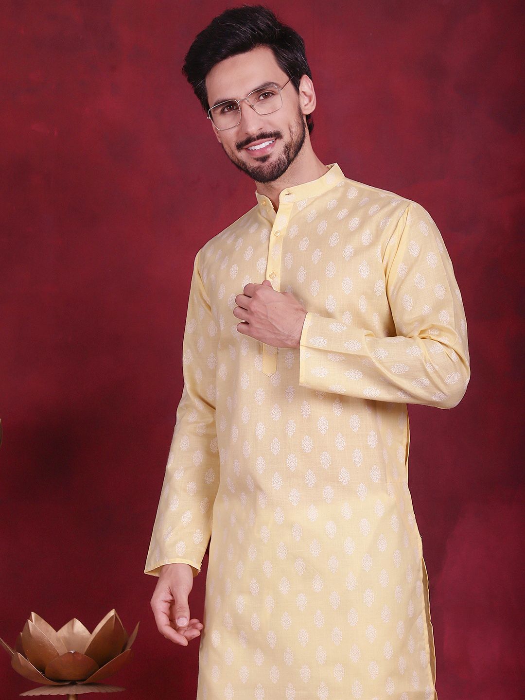 Jompers Ethnic Motif Printed Straight Kurta