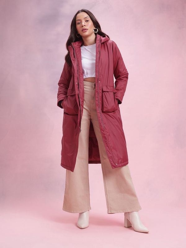 DressBerry Hooded Longline Tailored Jacket