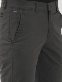 The Indian Garage Co Men Grey Solid Slim Fit Chino Shorts