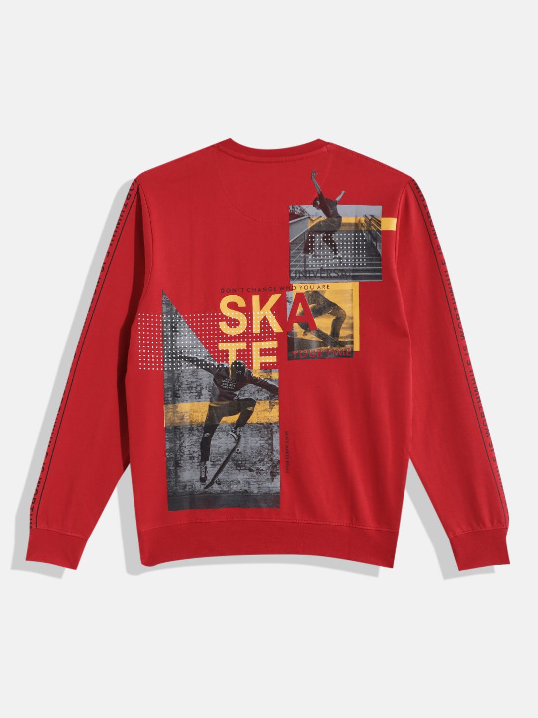 Monte Carlo Boys Cotton Graphic Printed Sweatshirt