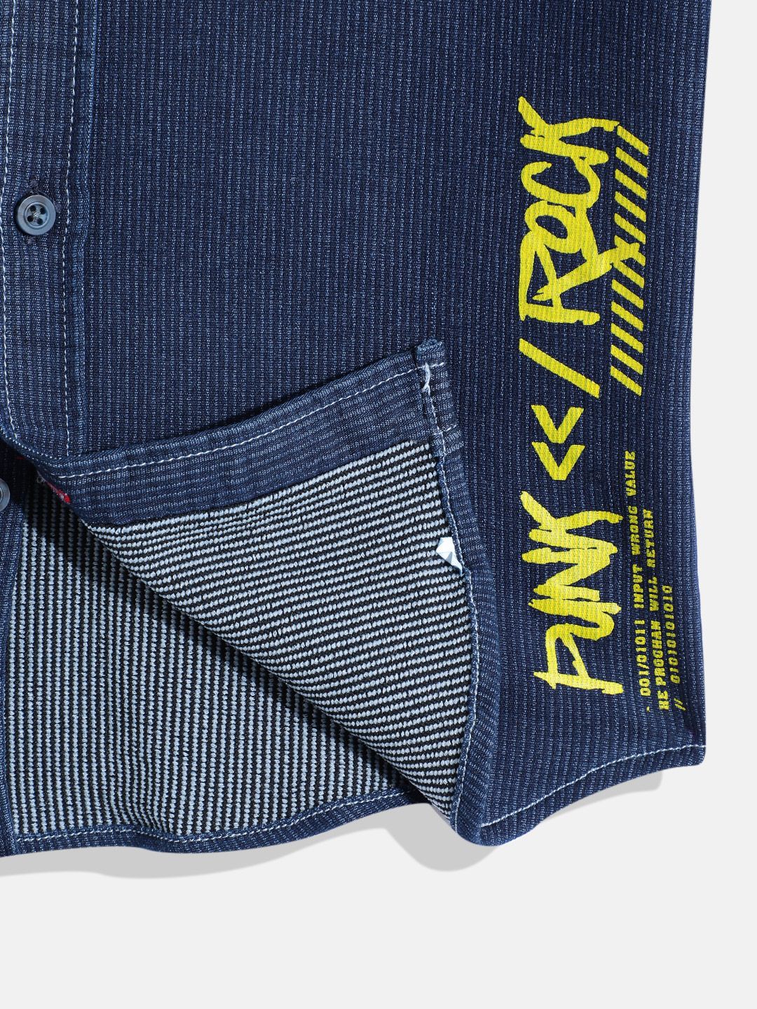 Monte Carlo Boys Printed Textured Smart Fit Shirt