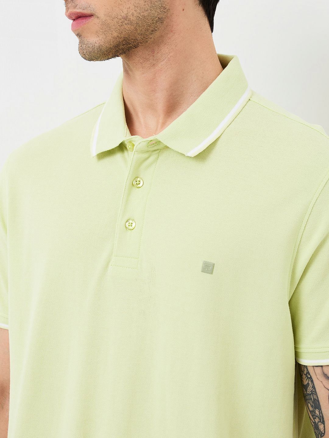 SPYKAR Men Polo Collar Applique Slim Fit T-shirt