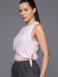 HRX by Hrithik Roshan Yoga T-shirt with Knot-Detail