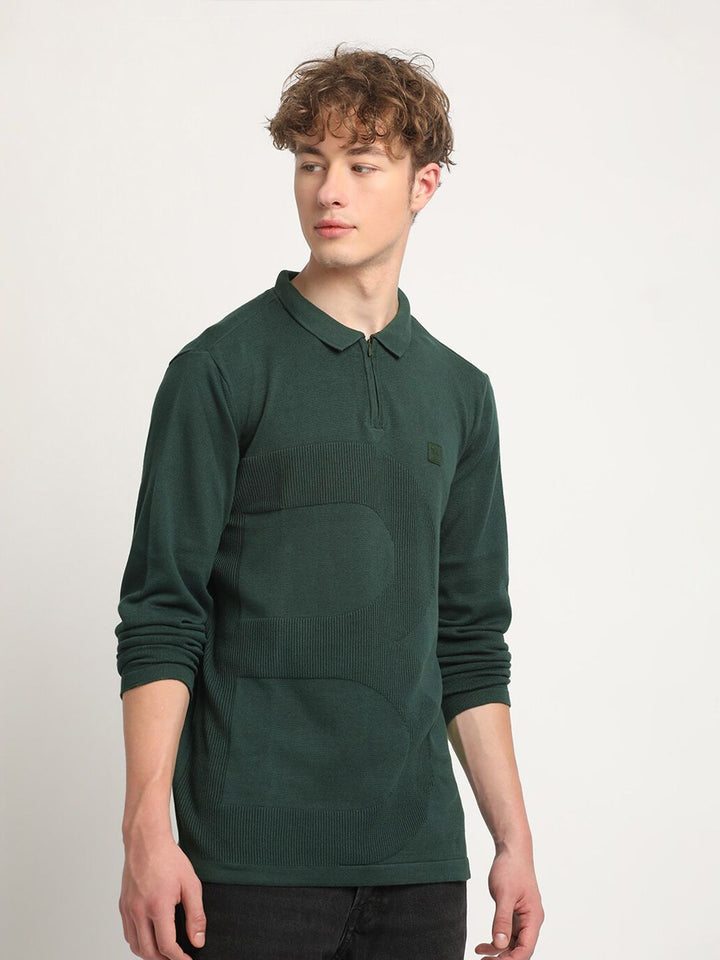 THE BEAR HOUSE Polo Collar Slim Fit Pure Cotton T-shirt