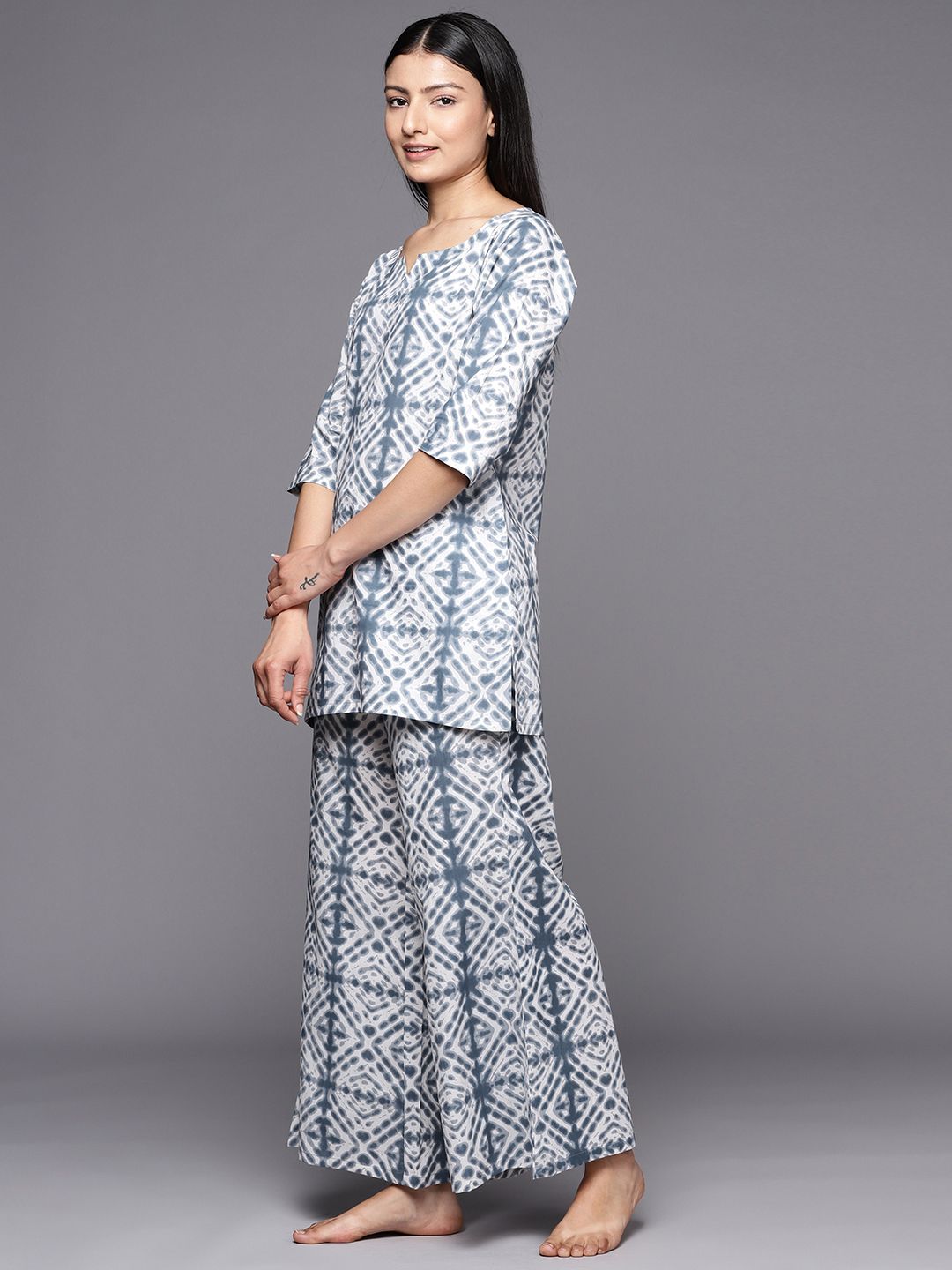 Libas Printed Cotton Night suit