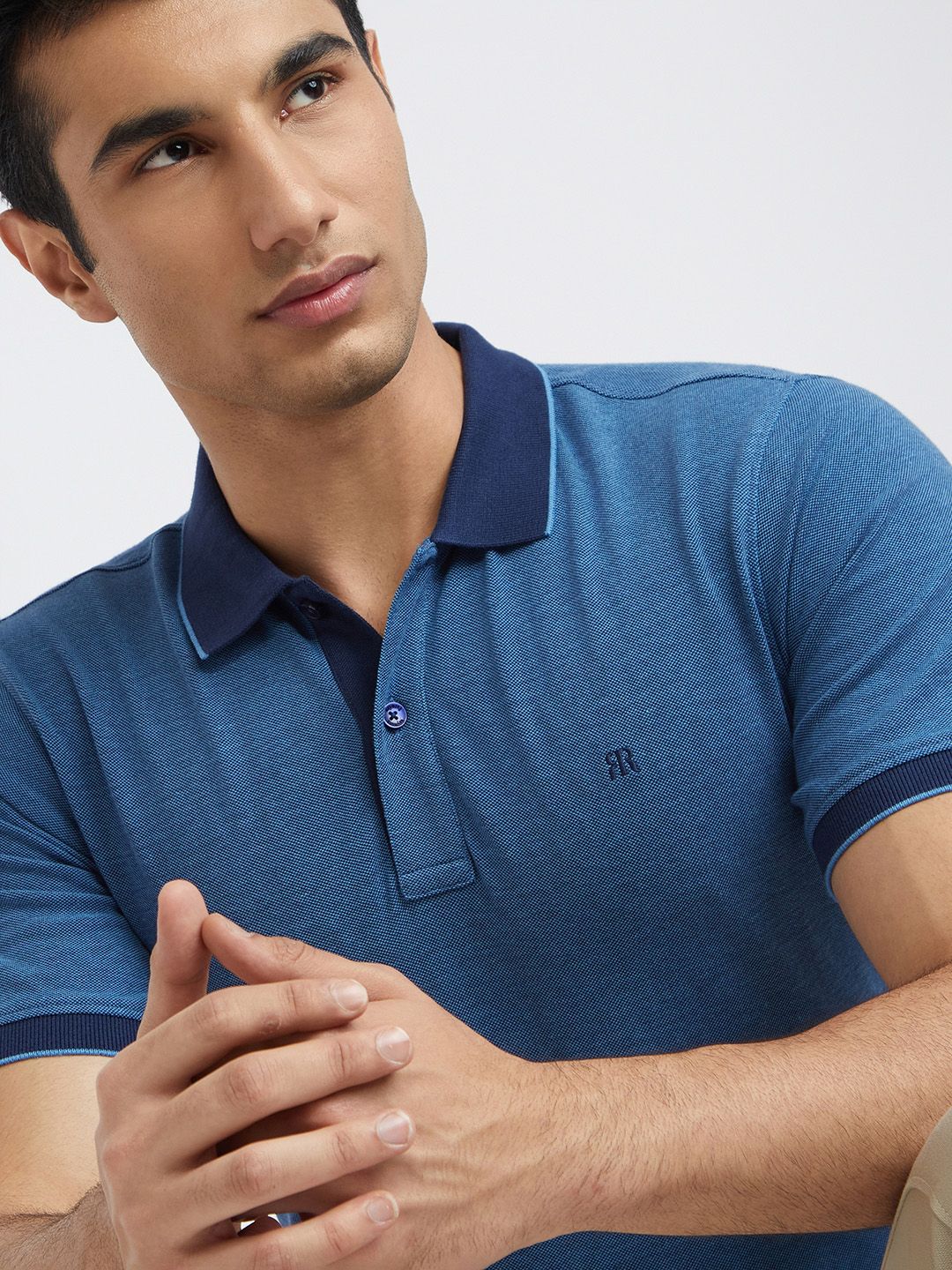 Raymond Modern Fit Pure Cotton Polo Collar T-shirt