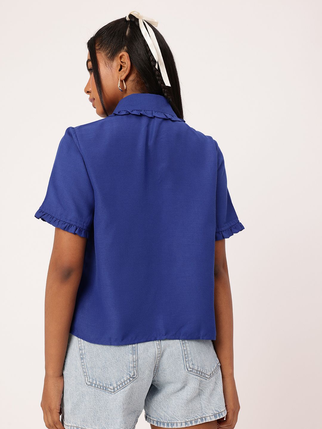 DressBerry Cute Femi Ruffle Romance Shirt