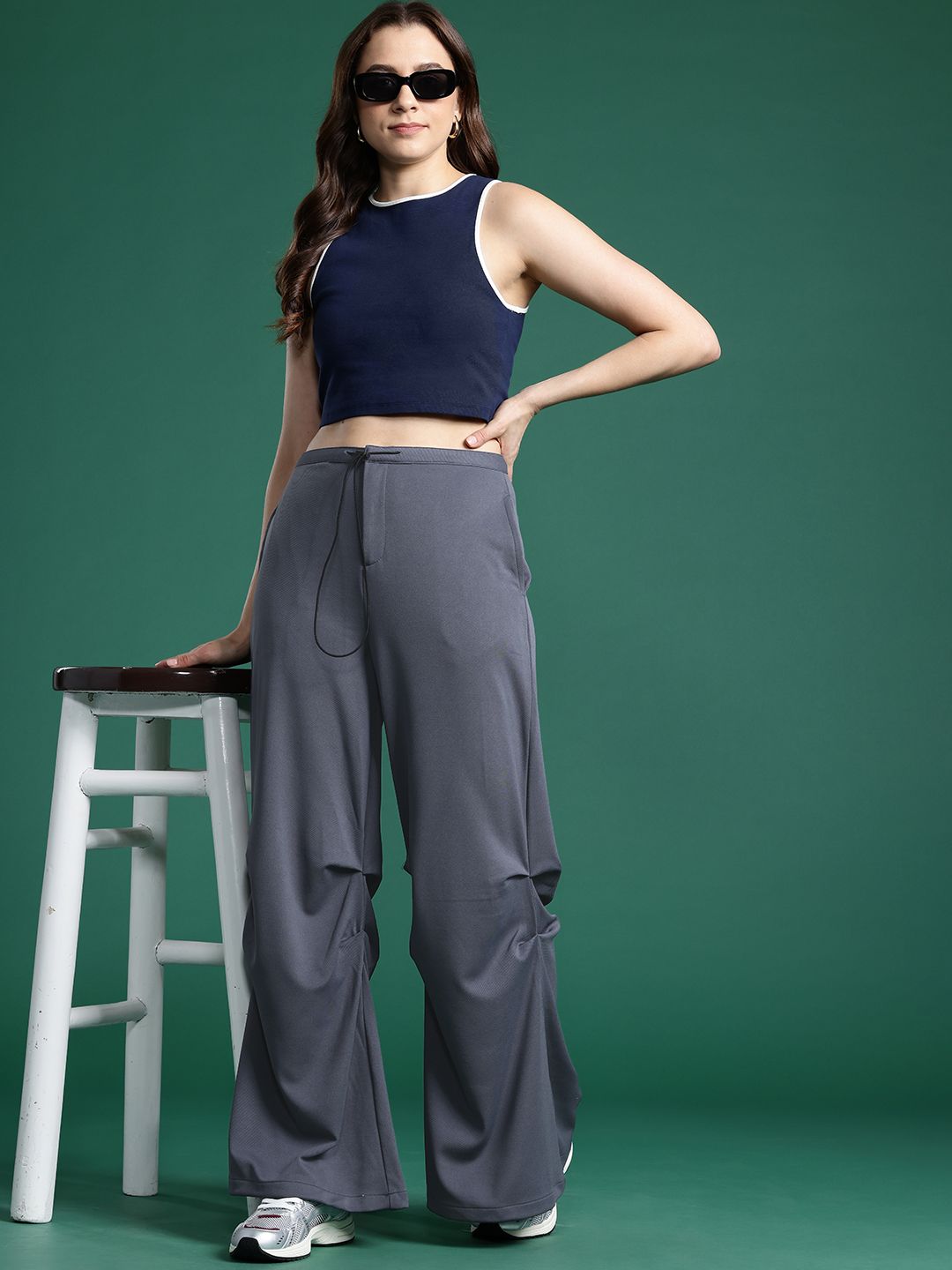 DressBerry Women Loose Fit Parachute Pants