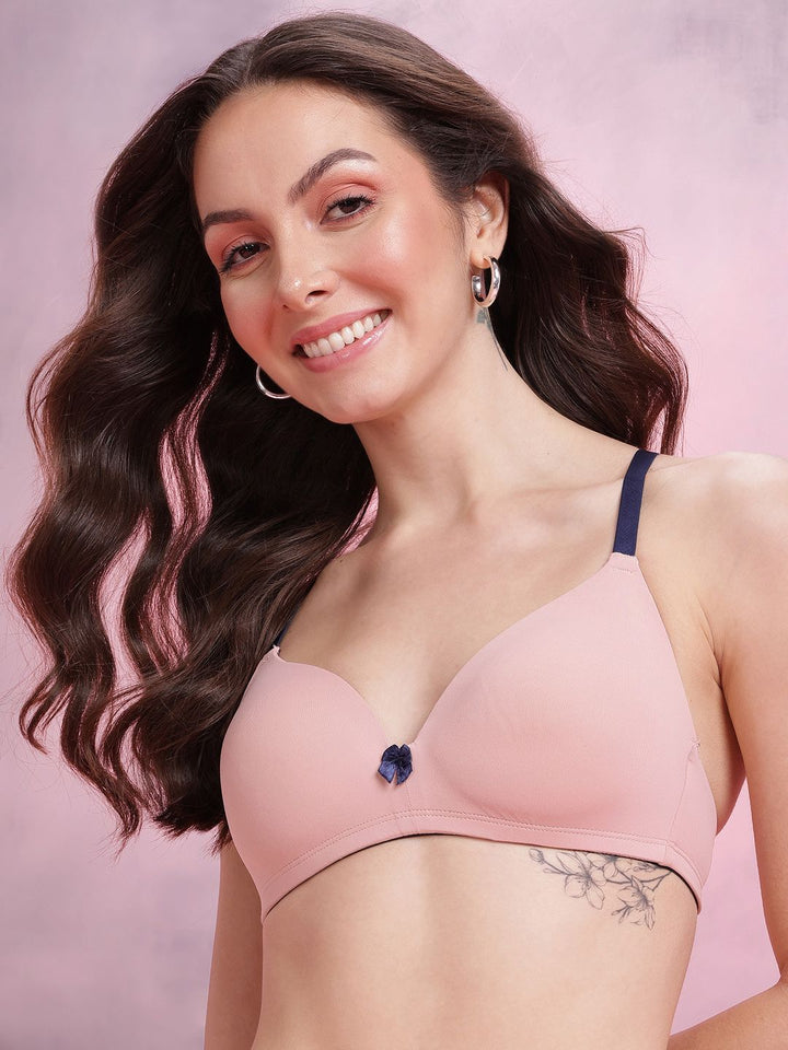 DressBerry Medium Coverage Lightly Padded Plunge Bra