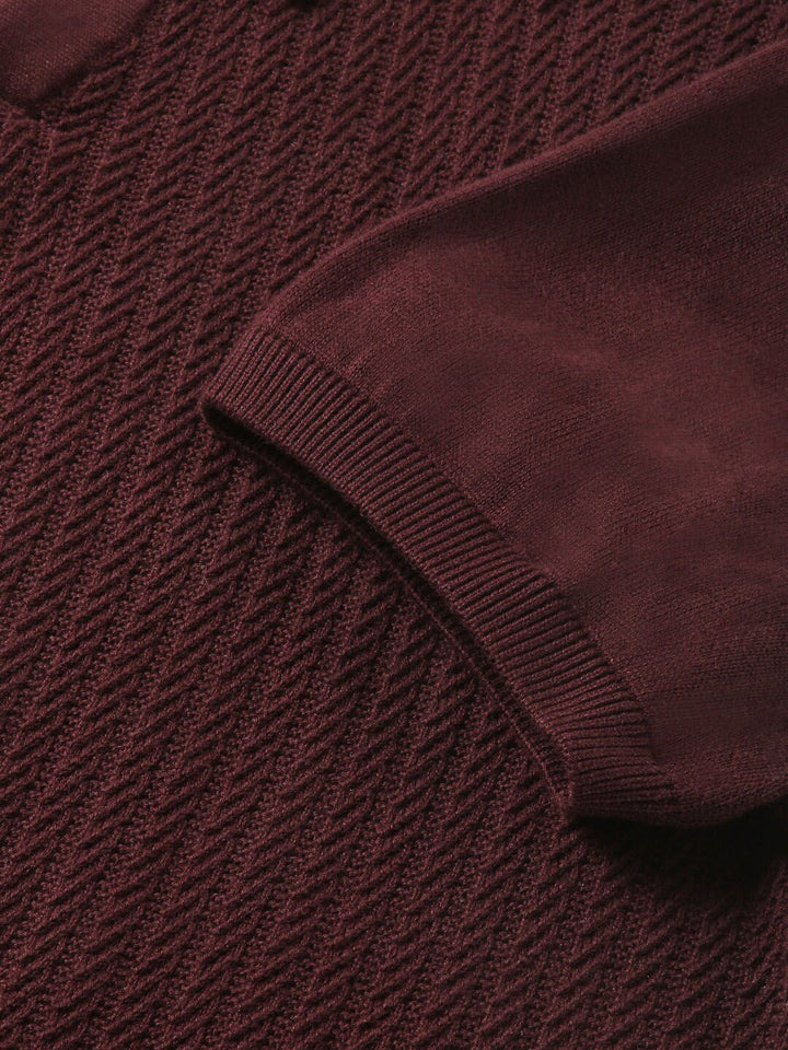 THE BEAR HOUSE Men Striped Regular Fit Pure Cotton Polo Collar T-Shirt