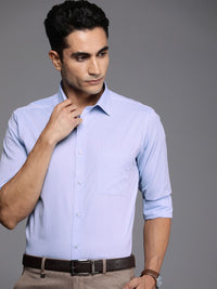Raymond Self Design Slim Fit Pure Cotton Formal Shirt