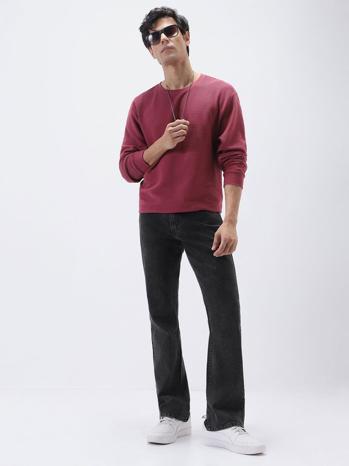 Urbano Fashion Men Mid Rise Light Fade Stretchable Bootcut Jeans