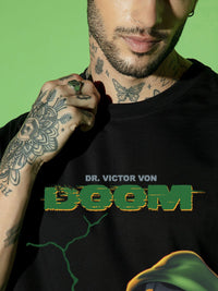 Bewakoof Men Graphic Printed Round Neck Pure Cotton Oversized Marvel T-shirt