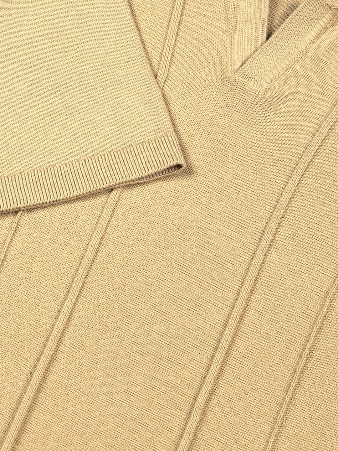 Thomas Scott Men Knit Striped Polo Collar T-shirt