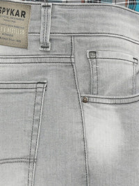 SPYKAR Men Relaxed Fit Heavy Fade Clean Look Whiskers Stretchable Jeans