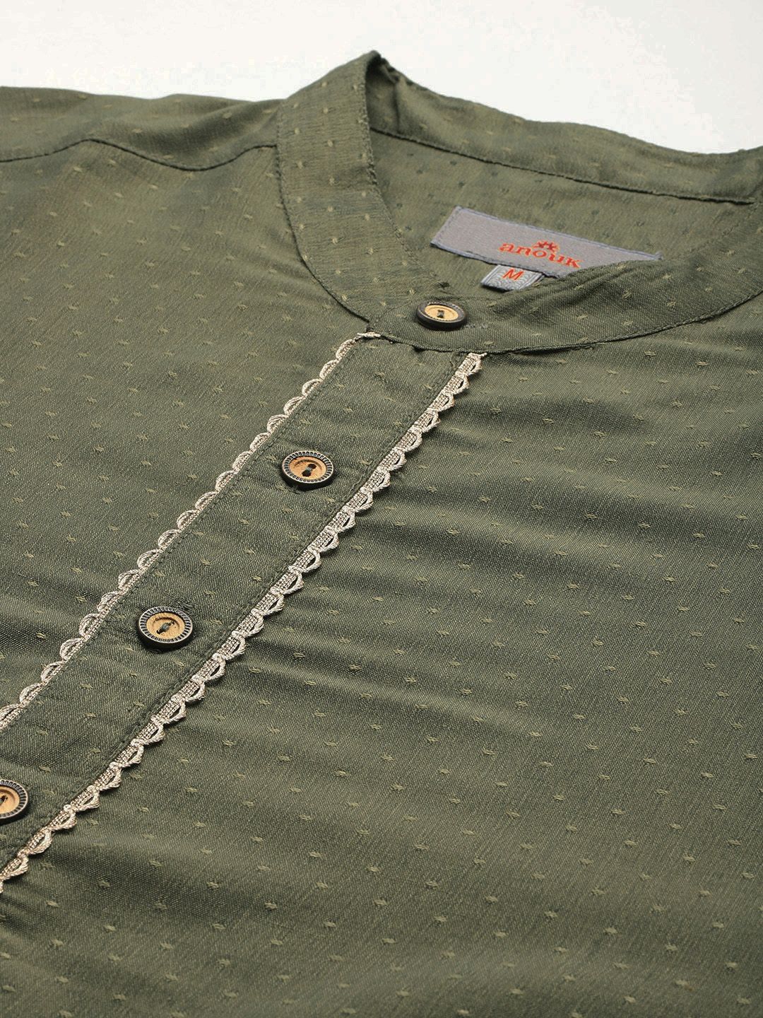 Anouk Woven Design Regular Kurta With Pyjamas