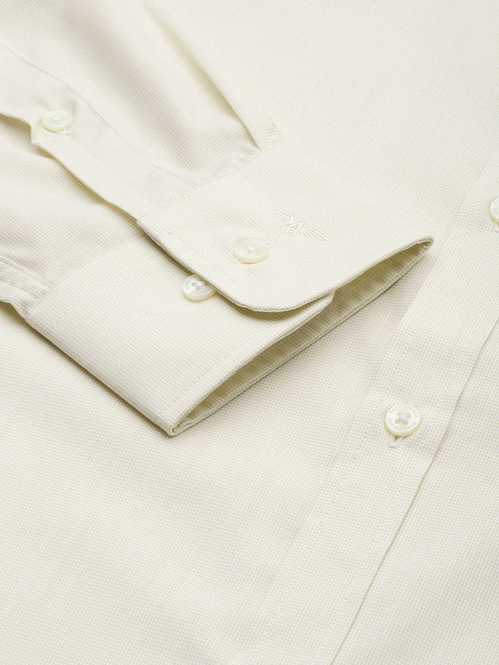 Park Avenue Slim Fit Textured Self Design Formal Shirt