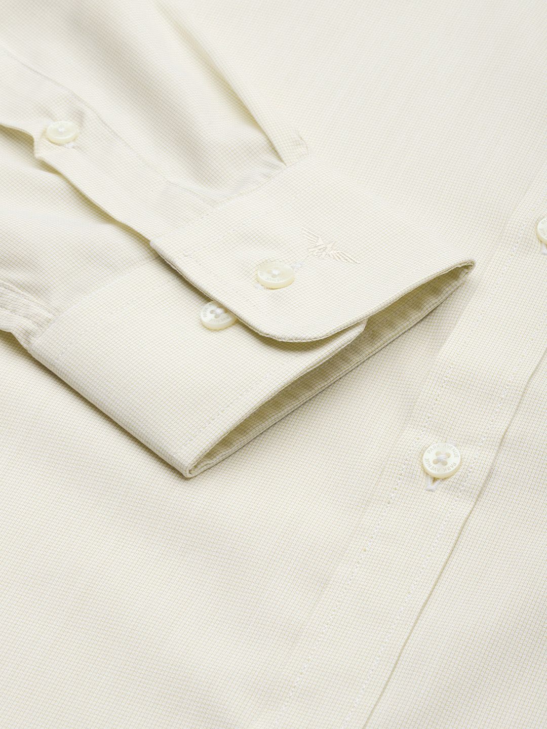 Park Avenue Slim Fit Textured Self Design Formal Shirt