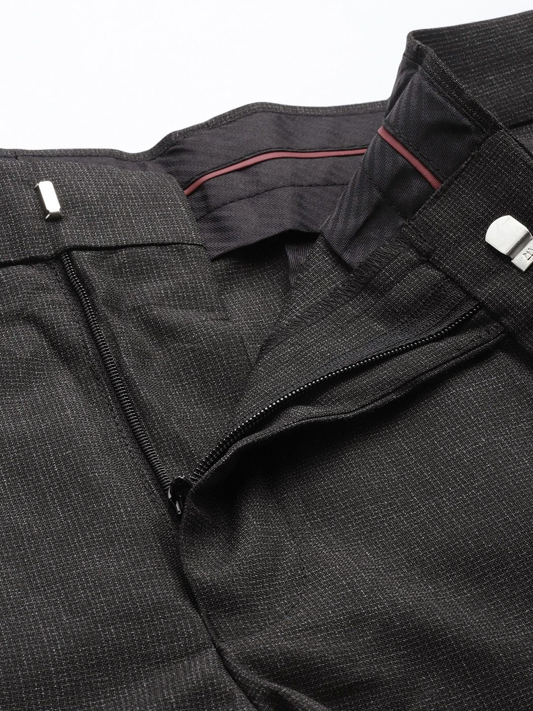 Park Avenue Men Textured Formal Trousers