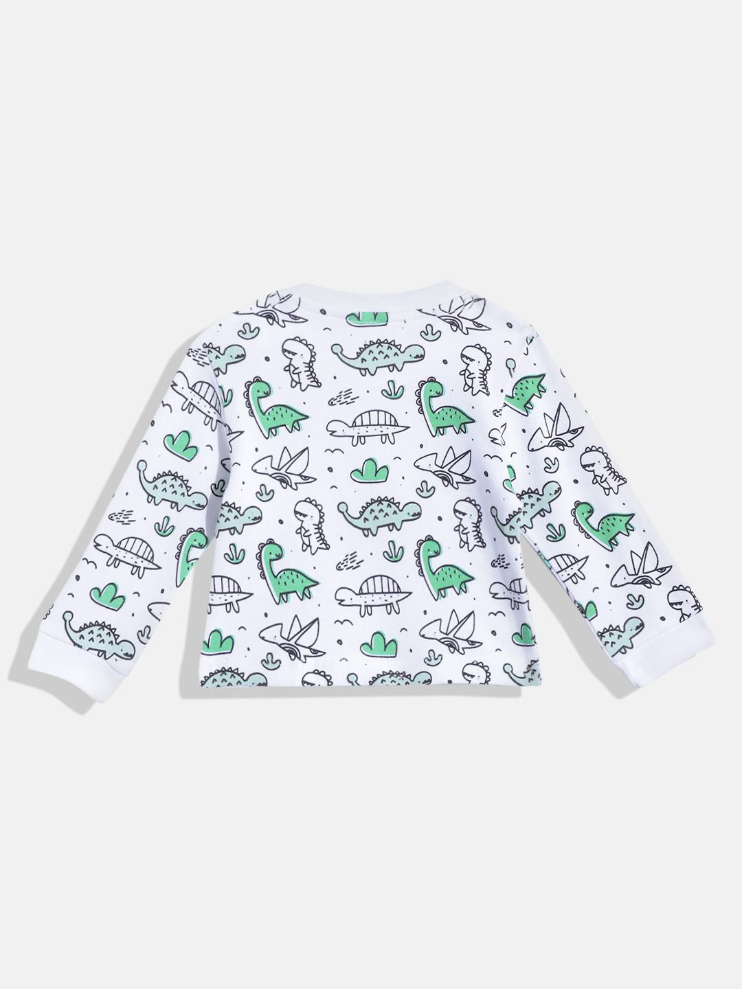 Moms Love Infant Boys Pure Cotton Printed Dungaree With T-Shirt