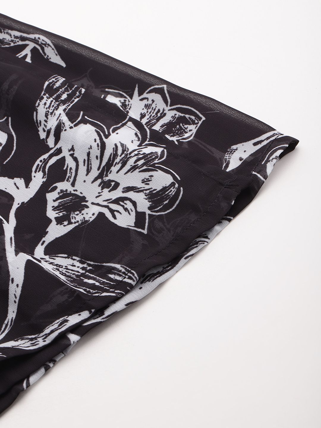 DressBerry Floral Print Slit Midi Skirt