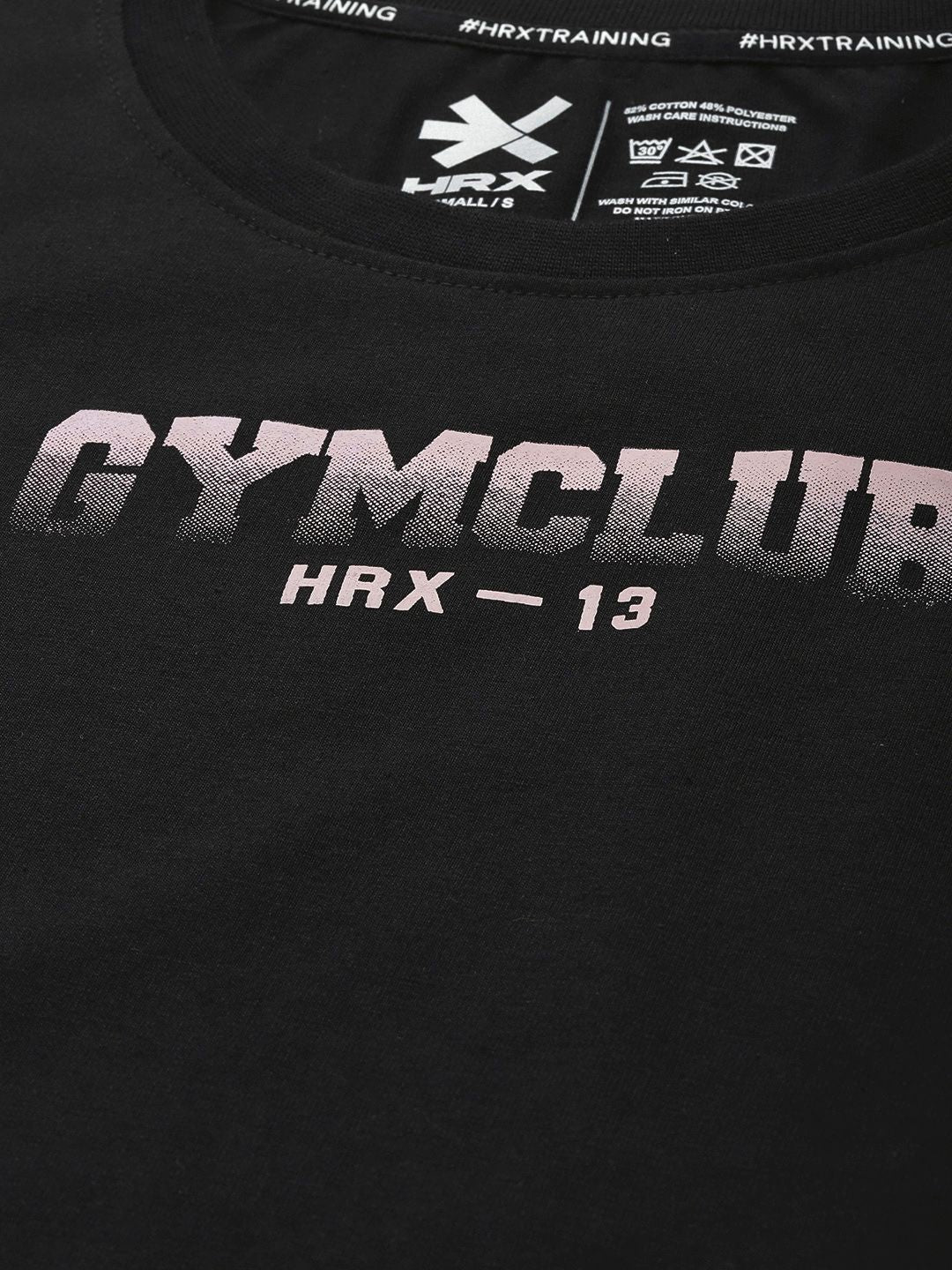 HRX by Hrithik Roshan IRONTRIBE Printed Drop-Shoulder Boxy Training Crop T-shirt