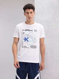 HRX by Hrithik Roshan Conversational & Brand Logo Printed Lifestyle T-shirt