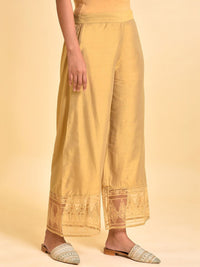 W Women Ethnic Motif Hem Design Palazzos