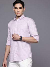 Raymond Pure Cotton Slim Fit Checked Casual Shirt