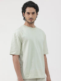 RARE RABBIT Men Hagrid Oversized Round Neck Cotton T-Shirt