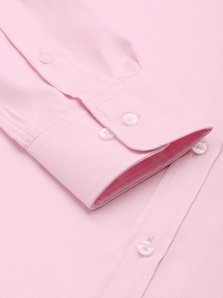 Park Avenue Self Design Slim Fit Textured Formal Shirt