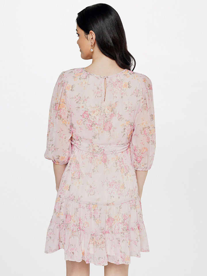 AND Floral A-Line Midi Dress