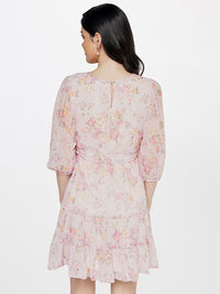 AND Floral A-Line Midi Dress