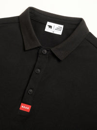 THE BEAR HOUSE Polo Collar Short Sleeves Slim Fit T-shirt