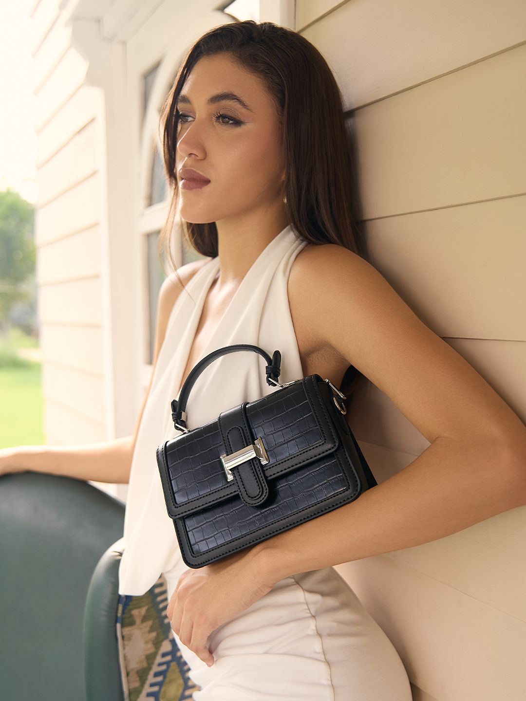 Lino Perros Animal Textured Satchel