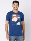 SPYKAR Pure Cotton Graphic Printed Slim Fit Casual T-shirt