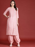 Anouk Floral Print Tie-Up Back Kurta with Salwar