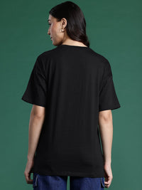 DressBerry Printed Drop-Shoulder Sleeves T-shirt