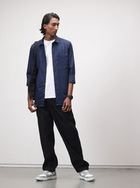 ether Pure Cotton Longline Casual Shirt