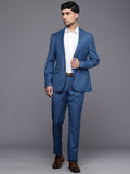 Raymond Slim Fit Checked Notched Lapel Single-Breasted Formal 2 Piece Suits