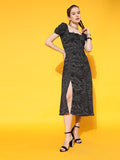 STREET 9 Women Stunning Black Abstract Dress