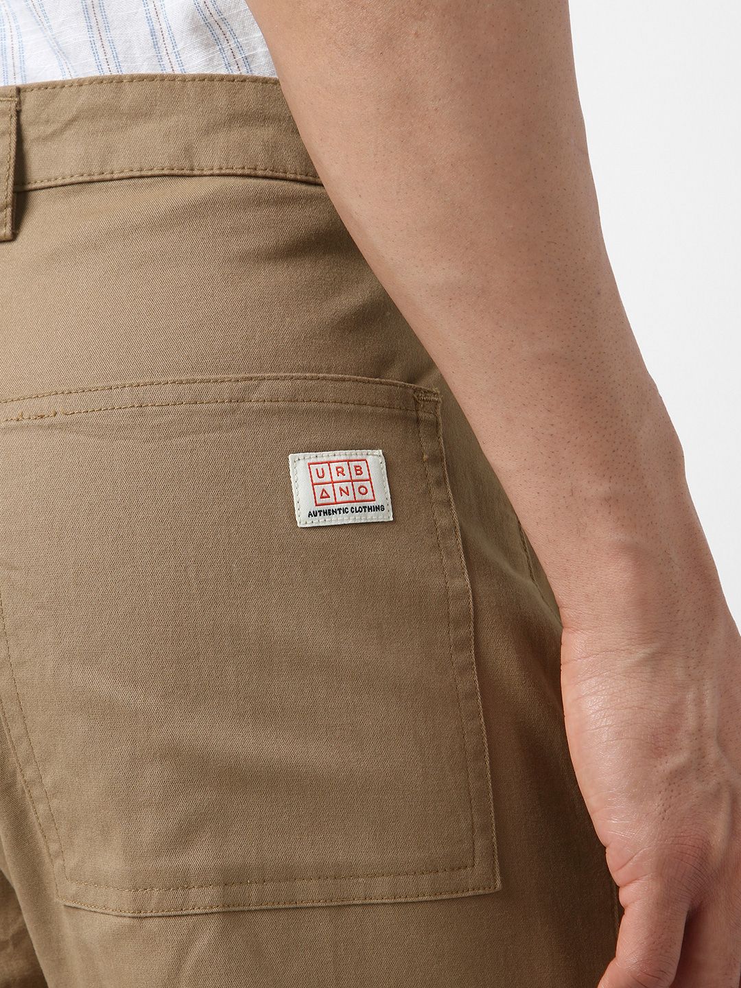 Urbano Fashion Men Regular Fit Solid Cargos Chino Pant with 6 Pockets Stretchable