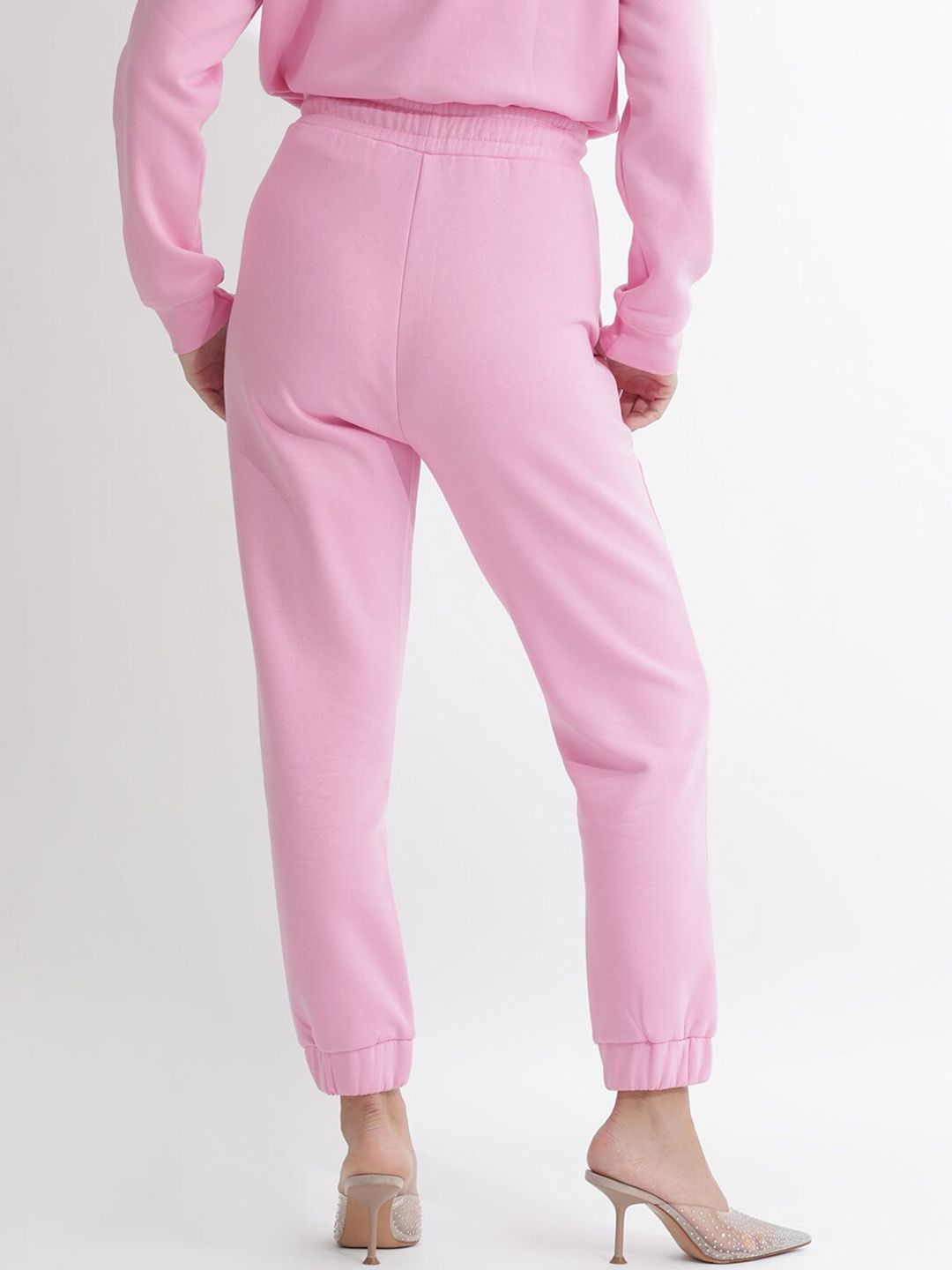 RAREISM Women Slim-Fit Mid-Rise Cotton Joggers