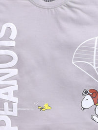 Happy Faces Kids Boys Snoopy Printed Pure Cotton T-Shirt
