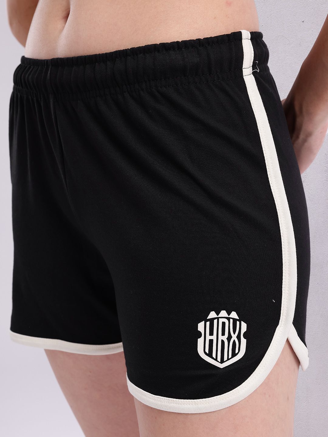 HRX by Hrithik Roshan Monochrome T-shirt With Shorts