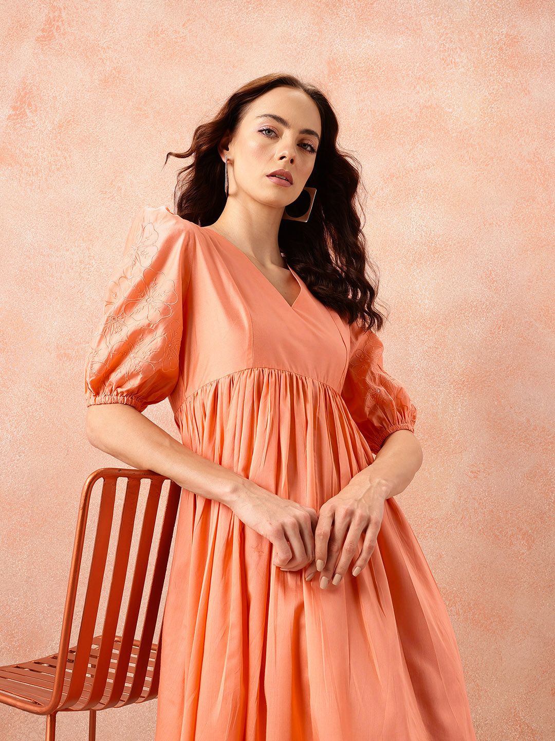 all about you Empire Midi Ethnic Dress